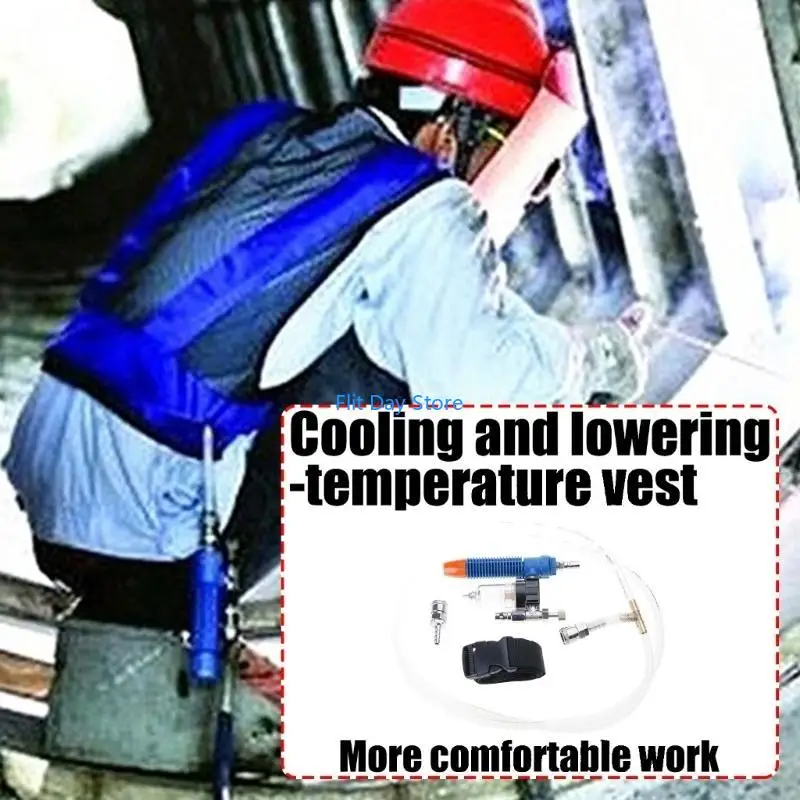 F92C Compressed Air Cooling Garment for Hot Weather Work Conditions Daily Use