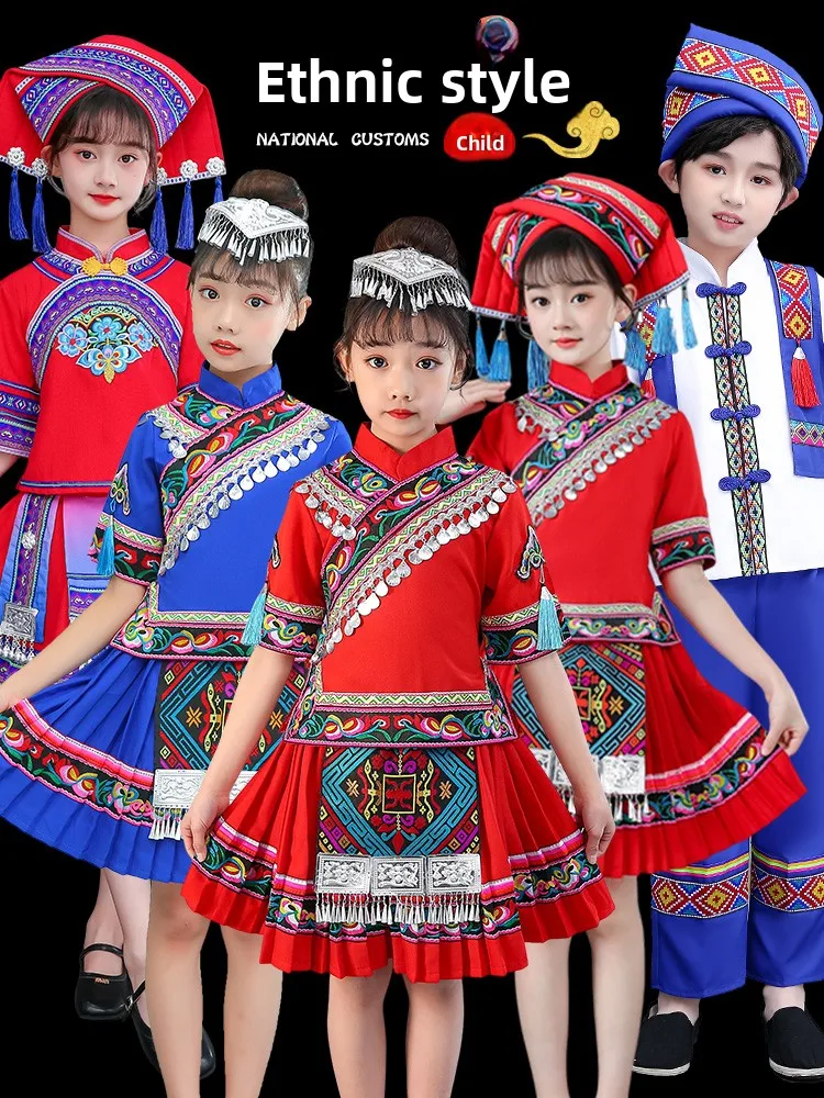 

March 3rd Minori Children's Clothing Ethnic Zhuang Boy's New 2026 Sle Traditional Costumes Guangxi Clothes Ethnic Wear