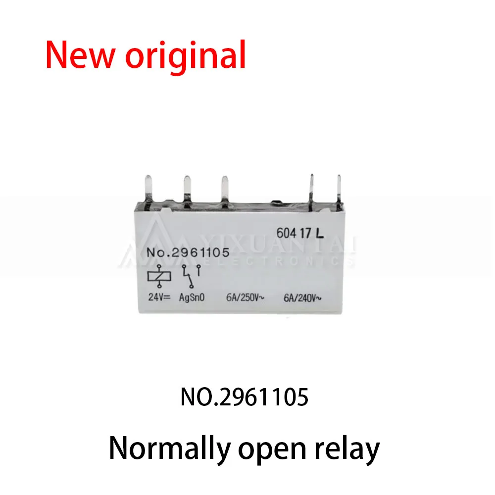 (10pcs) 100% New relay NO.2961105 24VDC 5-pin one open and one closed