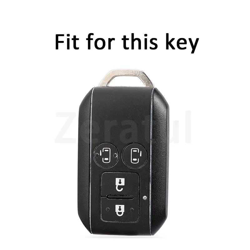 4 Buttons TPU Car Key Case Cover Auto Shell Fob Holder Bag for Suzuki Spacia MK53S Jimny Sierra Swift Wagon Keyless Accessories