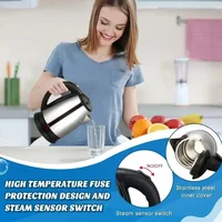 2L Food-grade Stainless Steel Electric Kettle Fast Boiling Hot Water Heater, Multi-purpose Teapot for Coffee, Beverage Daily Use 3
