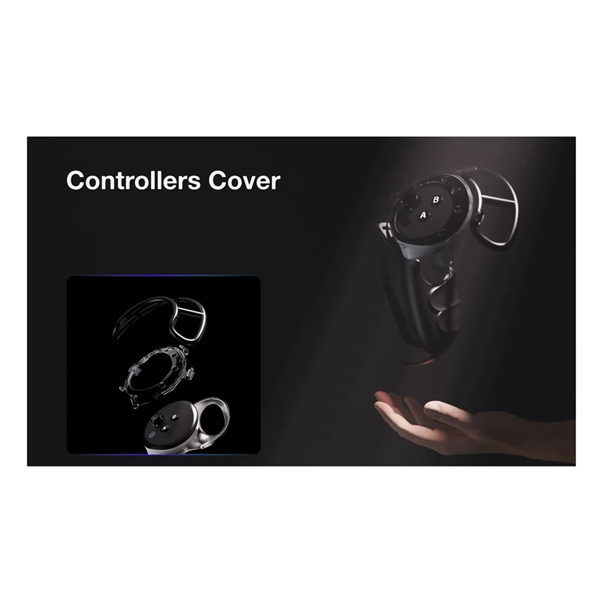 Надежный игровой контроллер Quest 3, аксессуары VR, расширенный чехол для сенсорного контроллера Meta Quest 3, черный