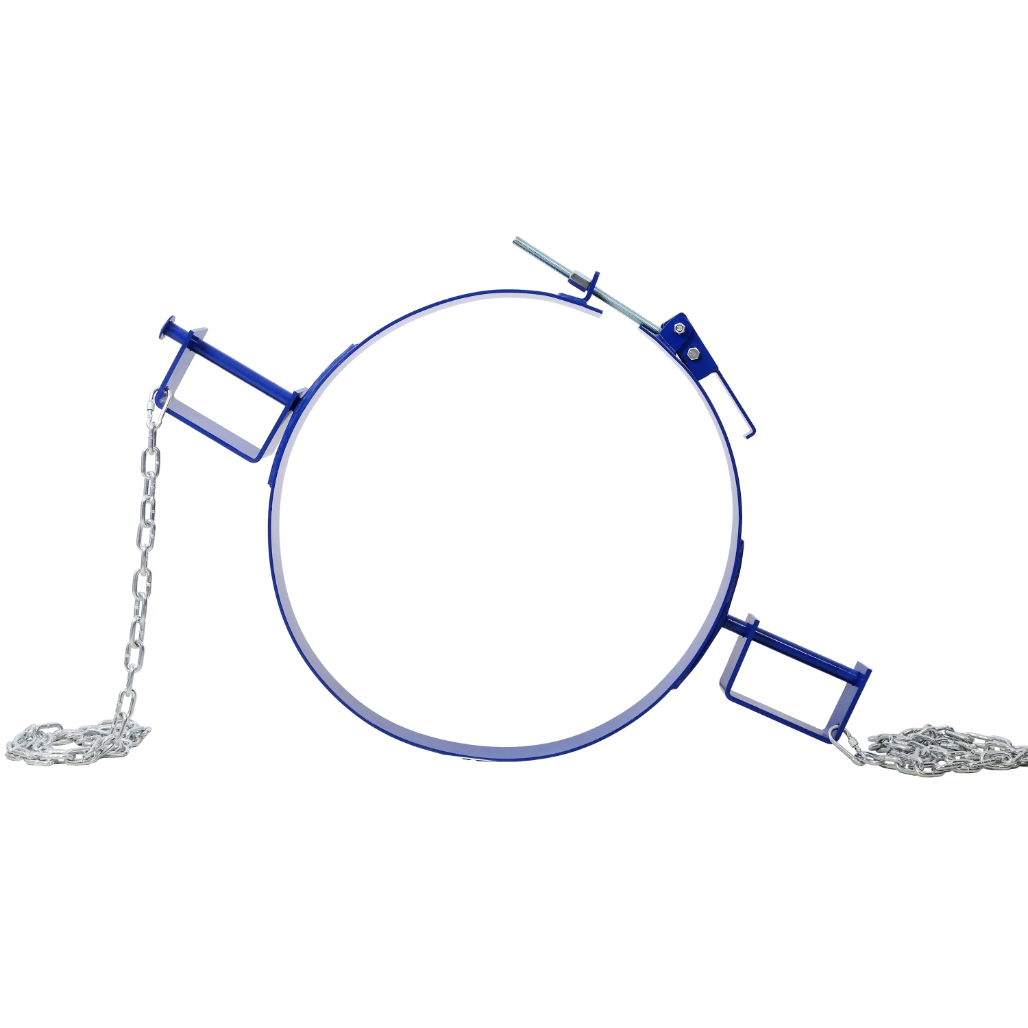 55 Gallon drum lifter ring,Steel Tilting Drum Ring, Painted Carbon Steel, 1200 lbs Capacity, Blue Color