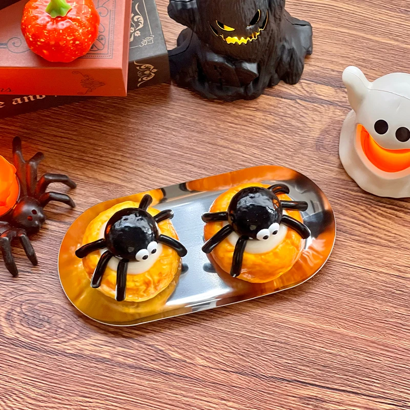 لعبة سبايدر سكون تابا اسفنجي مصنوعة يدويًا كريمي ناعمة وبطيئة الارتداد لتخفيف التوتر كهدية للهالوين #6