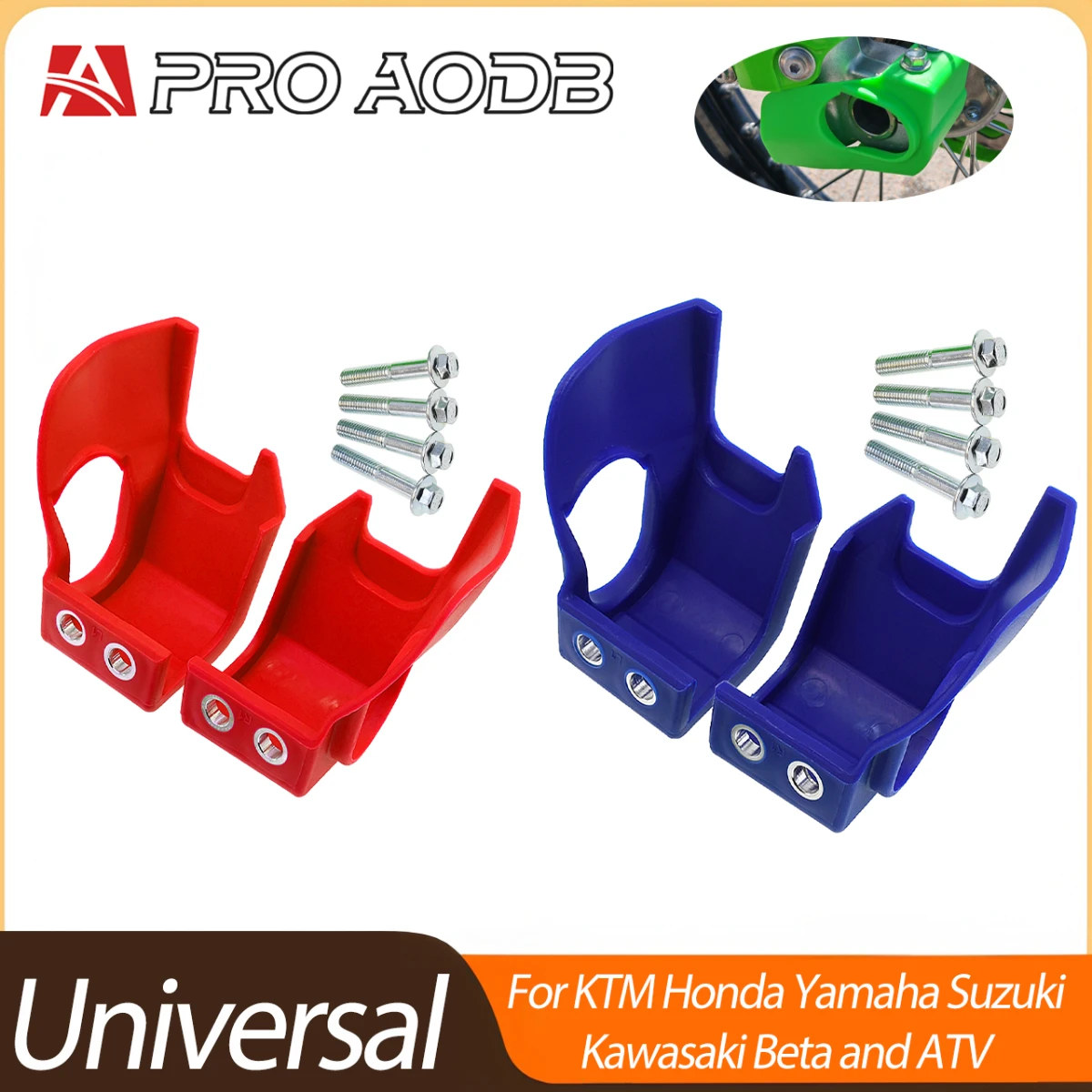 AliExpress PRO AODB Mudproof Plastic Front Fork Shoe Cover Lower Leg Fork Guard Protector For Yamaha Kawasaki Honda Beta Dirt Bike Front Accessories