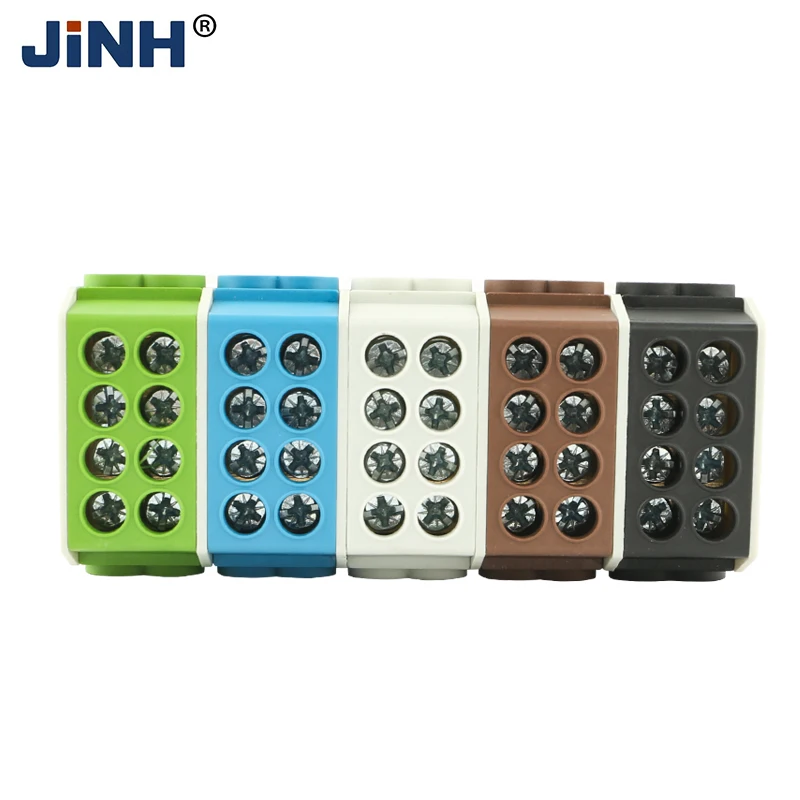 JINH JHT3 Honeycomb Power Splice Connection Box 25mm² Multi-Pole Screw Terminal Block Distribution Wire Connector