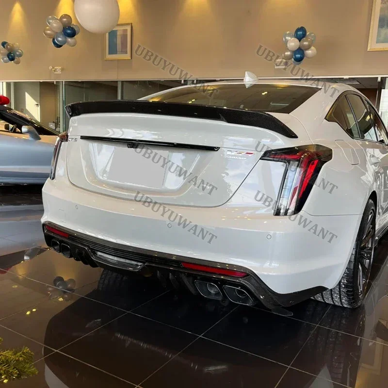 For 2020-2023 Cadillac CT5 Rear Wing Modified V Version ABS Plastic Rear Wing Lip Spoiler