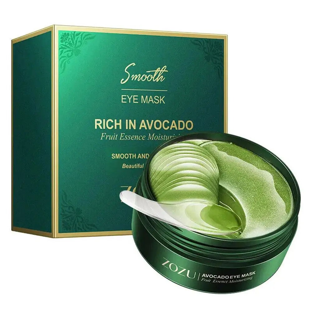 30 paia di cerotti per maschera per gli occhi al collagene di Avocado rimuovi gli occhi idratante per gli occhi Gel antirughe Patche occhiaie Anti borse scure maschera H0B7