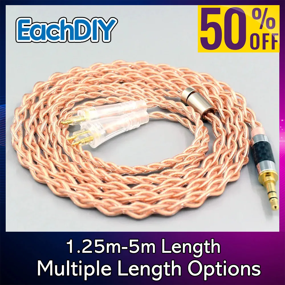 Cavo auricolare 4 Core da 1,7 mm per FOSTEX TH900 TH1000RP TH1100RP TH-909 TR-X00 TH-600 MK2 Litz HiFi-OFC intrecciato 8076