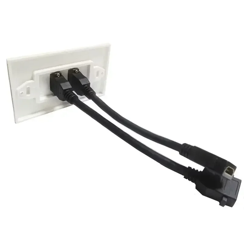 Enchufe de pared de Panel de Alta Definición Compatible con HDMI, 8K, versión 2,1, 48Gbps, 60Hz, sin soldadura, adecuado para cableado de ingeniería