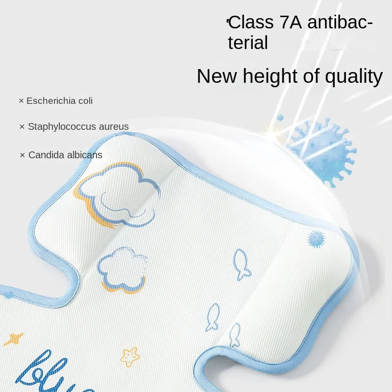 Asiento de refrigeración Universal para cochecito, almohadilla de seda de hielo, silla de comedor para bebé, almohadilla de refrigeración transpirable, Verano