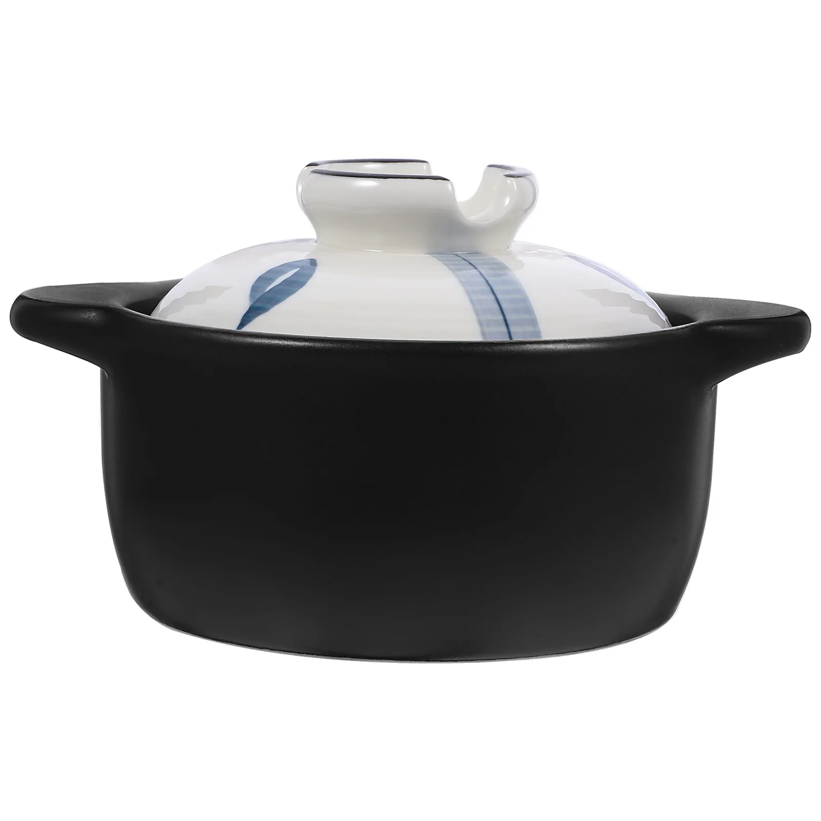 

Casserole Pot Ceramic Heat Resistant Stovetop Soup Rice Cookware Non Stick No Coating Even Heating Energy Gathering Bottom