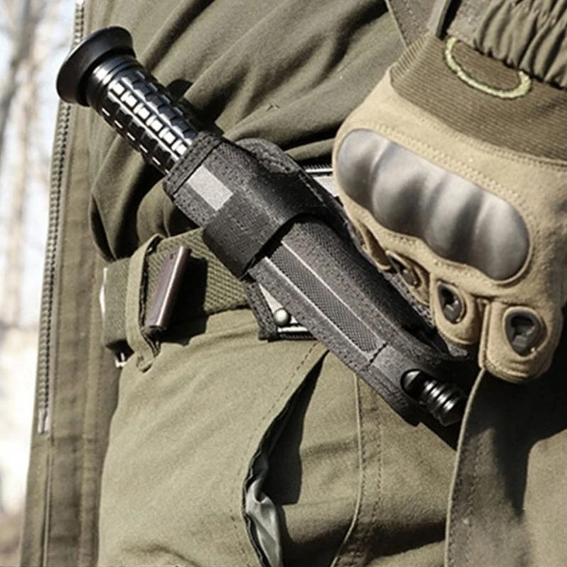 

K0EF Вращающийся на 360 градусов держатель дубинок Расширяемая кобура для палочек Портативный чехол для дубинок