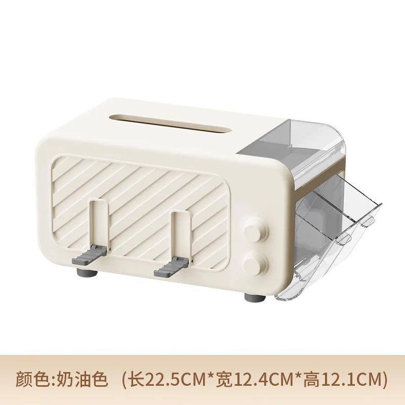 Scatola per fazzoletti da scrivania Scatola di carta creativa per soggiorno Tavolino da caffè Scatola portaoggetti per stuzzicadenti per articoli vari con telecomando multifunzione