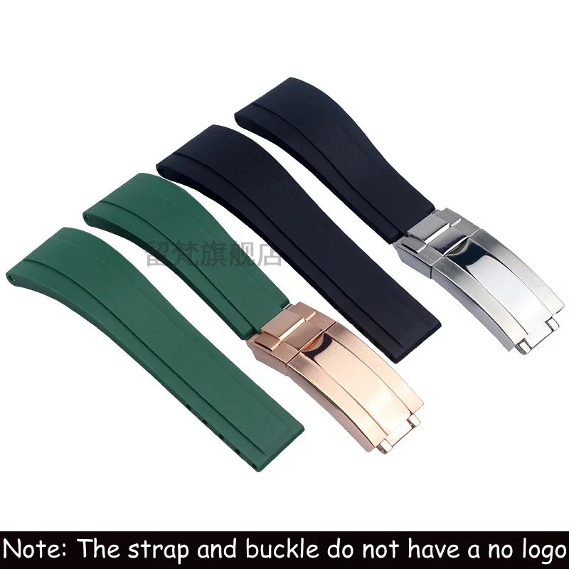 

Silicone strap accessories For Rolex Water Ghost Daytona,Tudor Men's Waterproof Rubber Watch strap 20mm 21mm