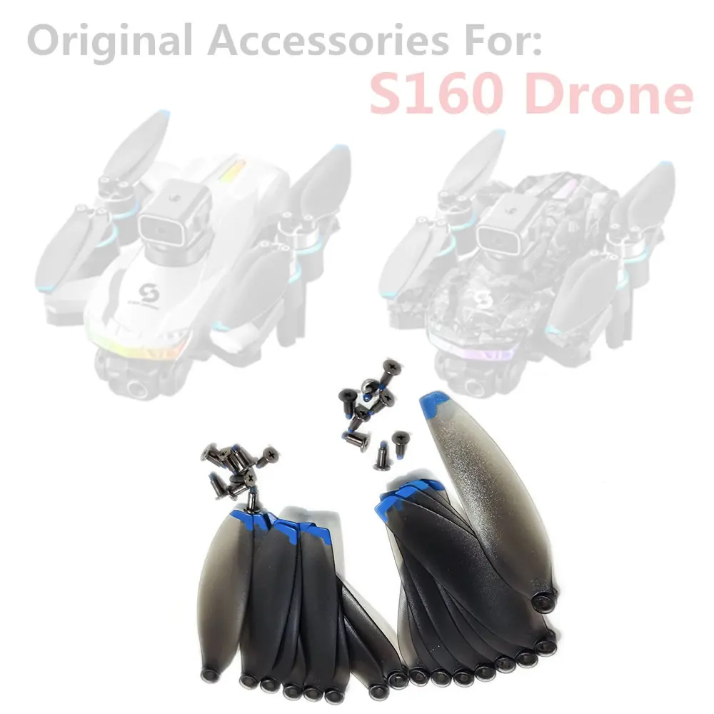 16PCS S160 Foldable Drone Original Blade Propeller for S160MAX Obstacle Avoidance RC Quadcopter S160PRO Brushless Drones Props