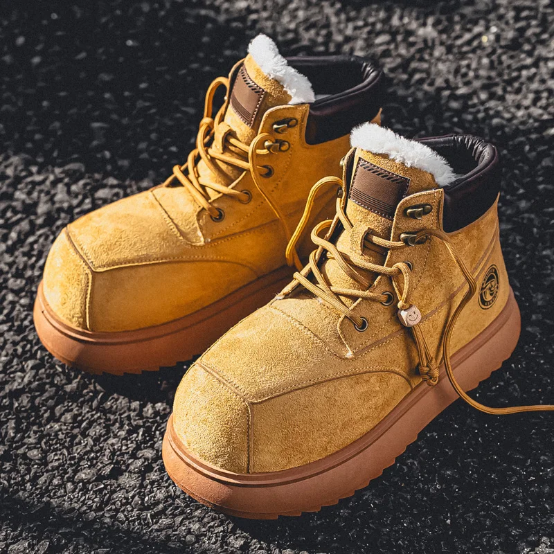 

Fleece-lined boots, capybara snow boots, cotton shoes for winter, M286-7