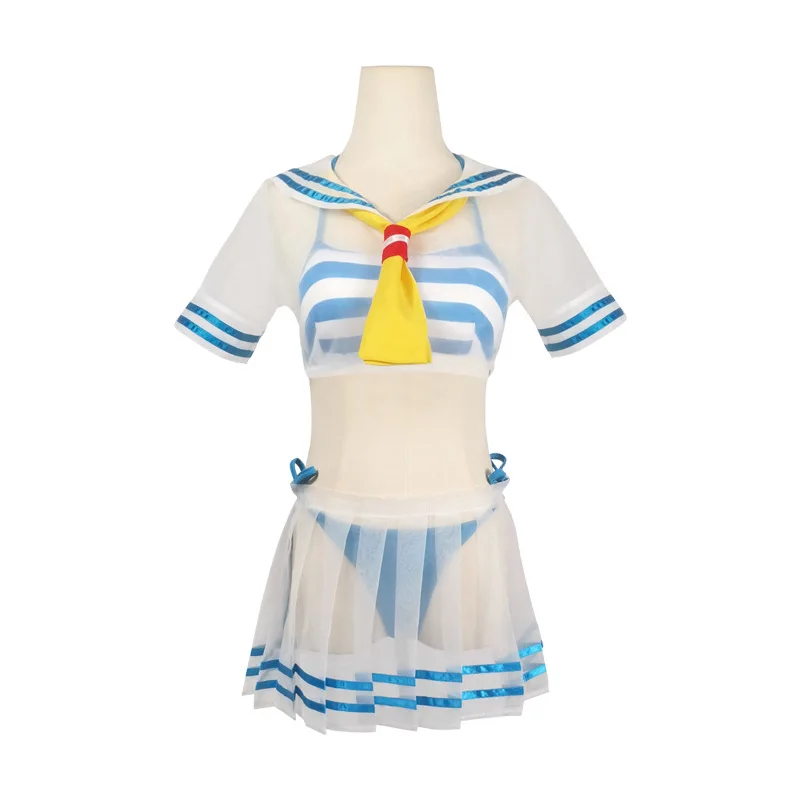 Rem cosplay traje anime re vida em um mundo diferente de zero ram peruca verão maiô empregada ternos de marinheiro para mulher