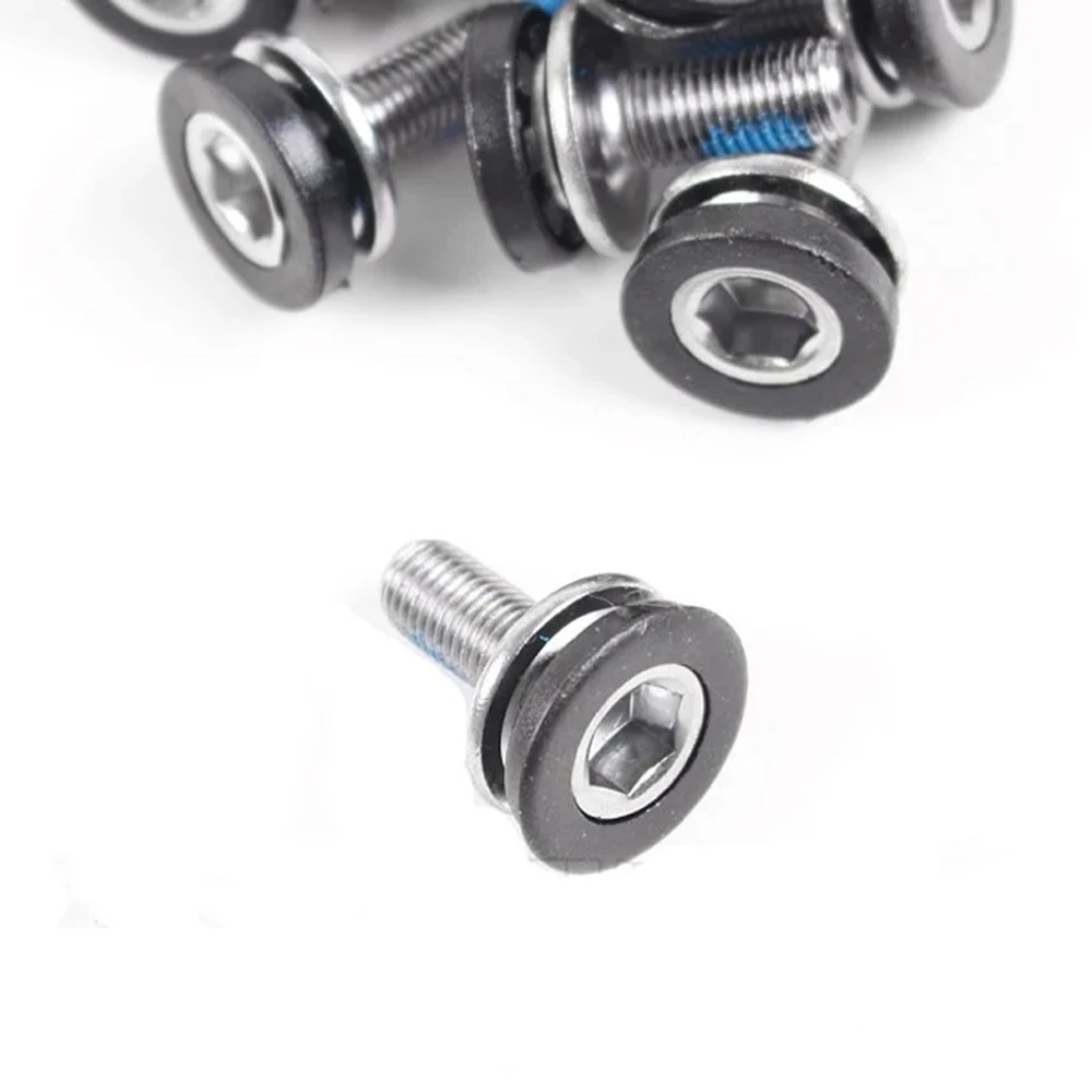 Hole Hexagon Crankset Nuts M8 Screw Waterproof Screw Bottom Bracket Screw Crank Arm Bolts Bike M8 Screw Hexagon Bottom Nuts