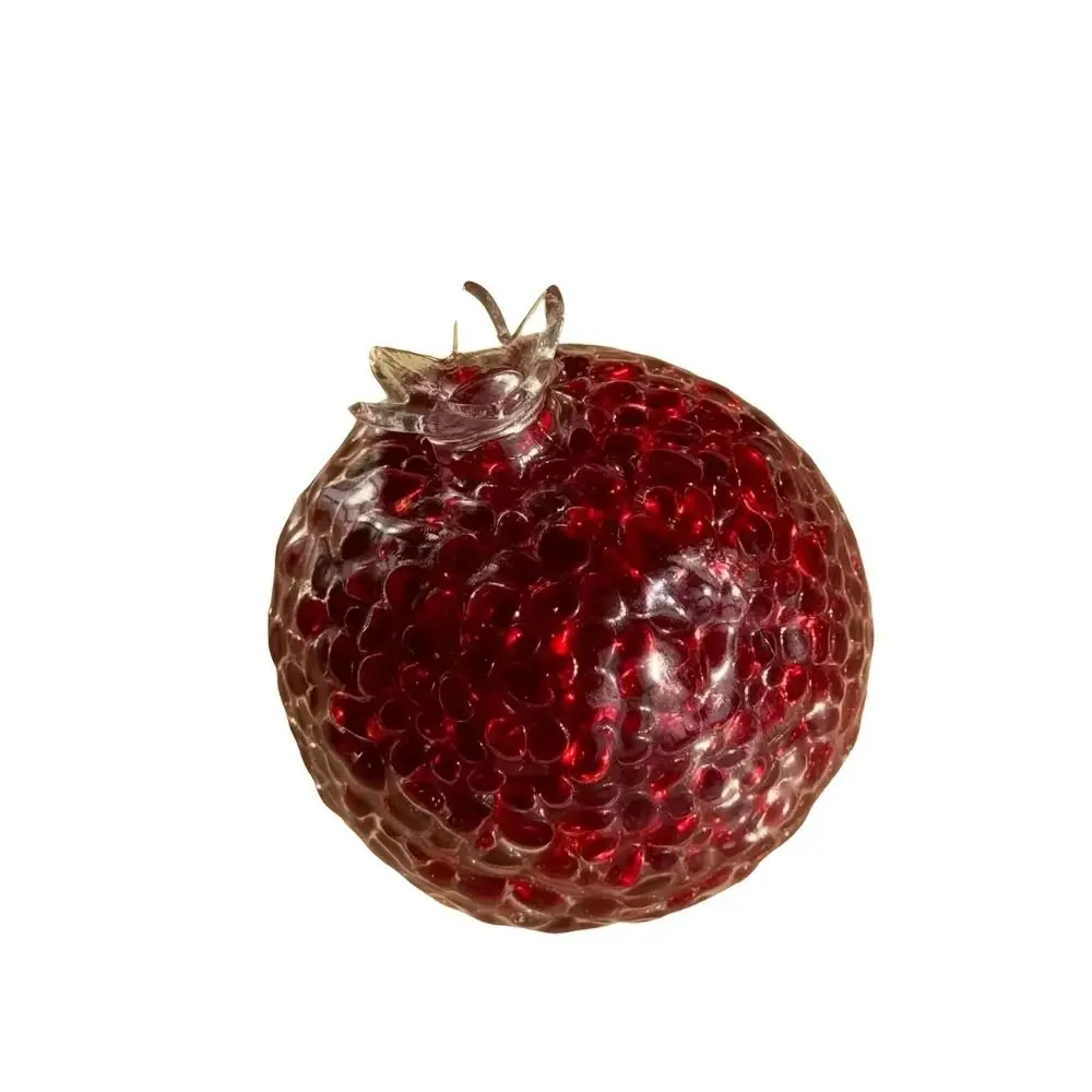 Portable Handcrafted Stress Relief Ball Pomegranate-Shaped Durable Fruits Squeeze Toy Funny TPR Prank Toy Party Gifts