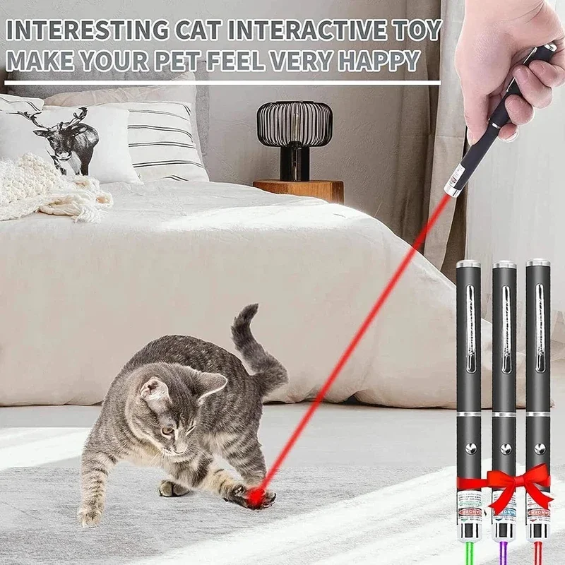 

Three-color Laser Pointer Projection Teaching Demonstration Pen Toys for Pets and Cats Laser Pointer Red Green Purple