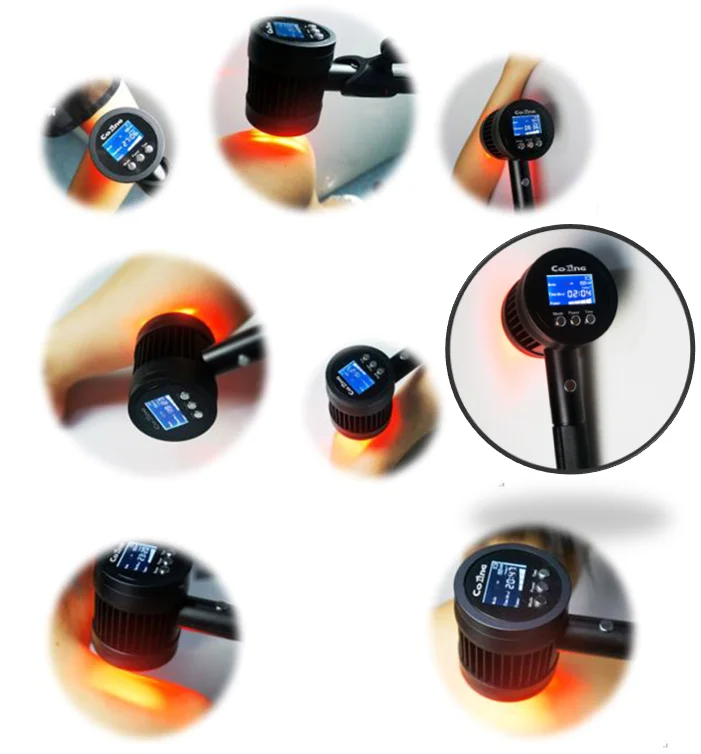 Portable Low Level Cold Laser Therapy Device for Pain Relief Infrared Treatment 808nm 650nm lllt Physiotherapy