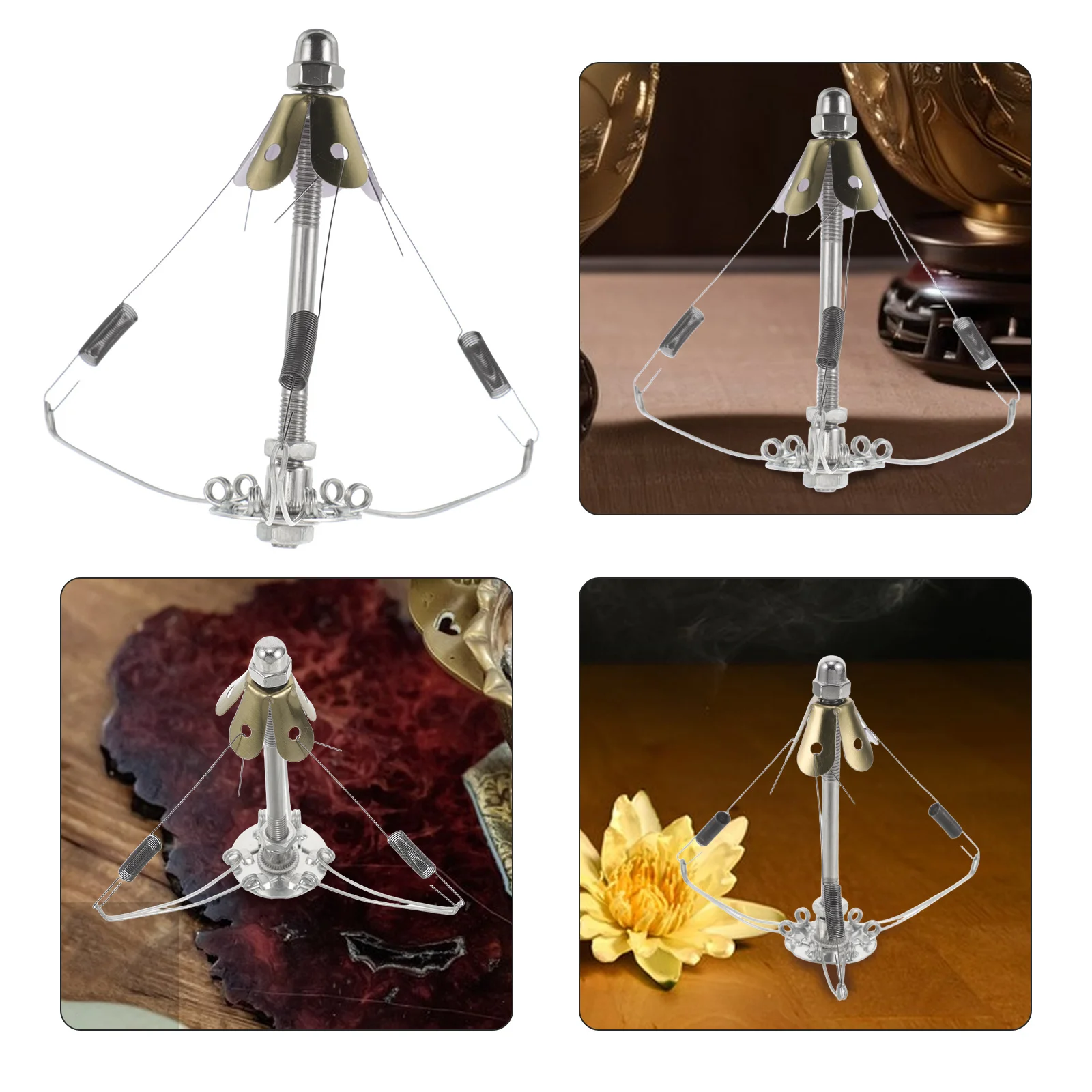 

Metal Tower Incense Burner Holder Replaceable Stable Support for Incense Stick Meditation Yoga Home Decor Spiritual Use