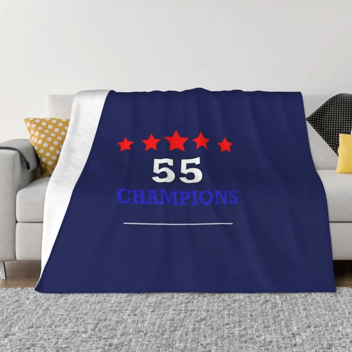 Rangers 55 Champions Throw Over Cover Throw Blanket Multi-Purpose Picnic funny gift Sofa Throw Blankets