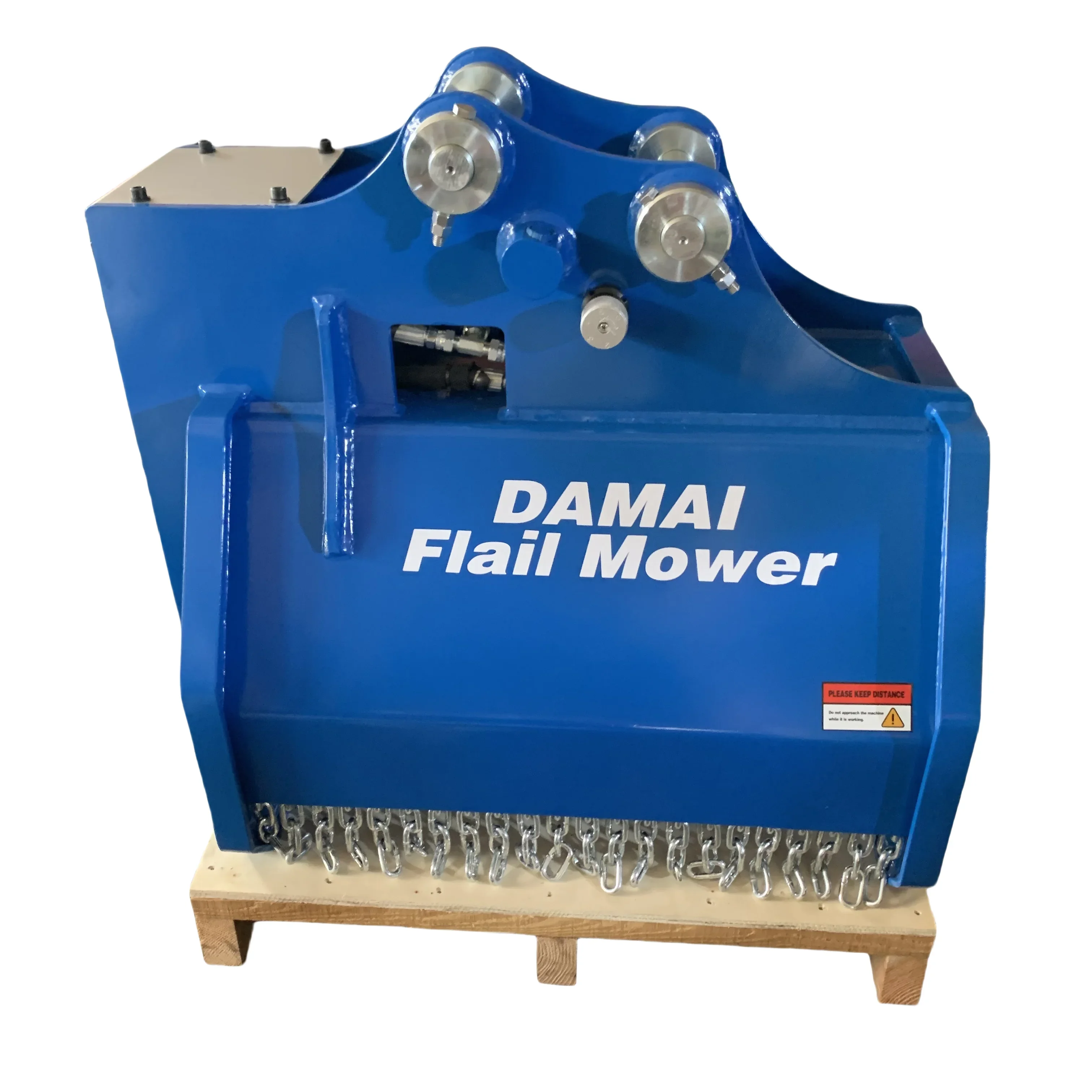 Damai New Mini Hydraulic Excavator Flail Mower Farm Machines For Sale Mulcher For Excavator Flail Mower