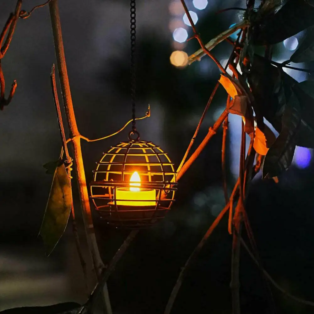 Waterproof Provide Realistic Flickering Effect Garden Decoration Induction Hanging Lamp Smoke-free Table Centerpieces Outdoors