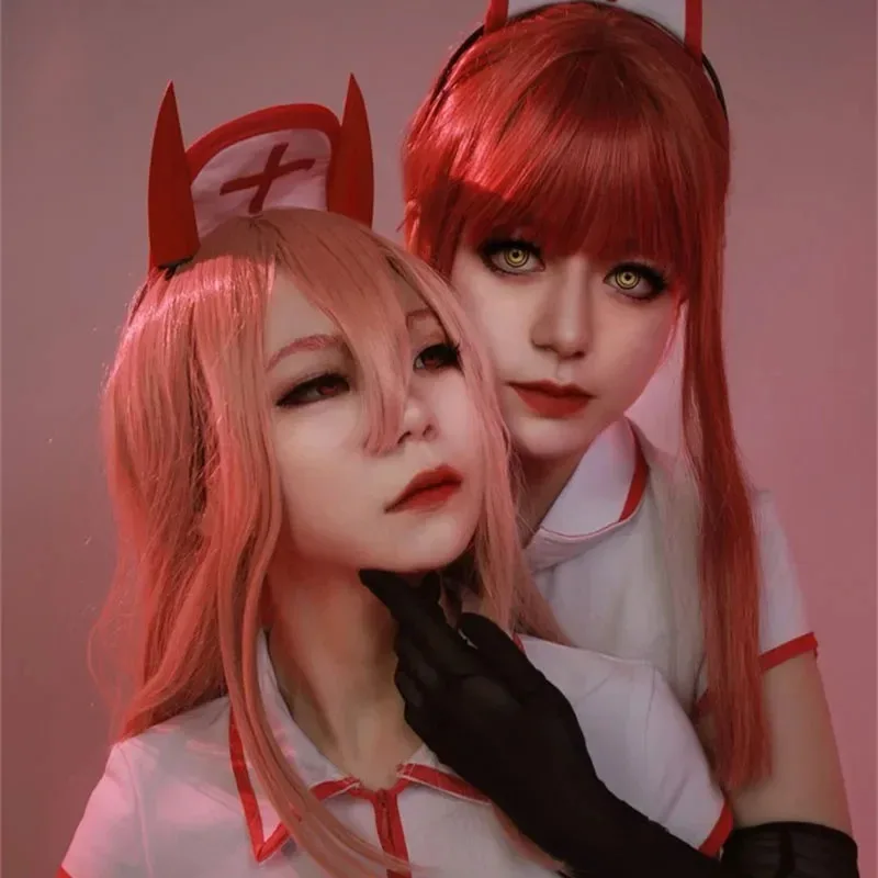 AA 1 Beer Huis Anime Kettingzaag Man Makima Cosplay Kostuum Verpleegster Uniform Pruik S w1a2t Nieuwe 2025