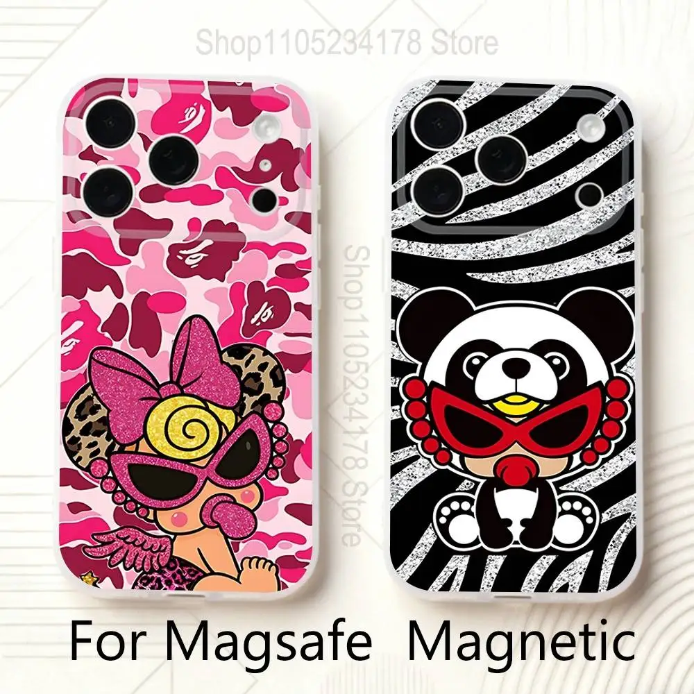 

H-Hysteric M-Mini For iPhone 11,12,13,14,15,17,16,Pro,Plus,E,Max,Air,Mini Clear Magnetic Frosted Cover