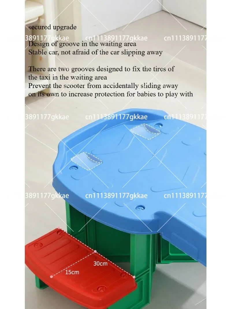 Plastic Toy Roller Coaster with Sliding Car - Fun Amusement Ride for Kids