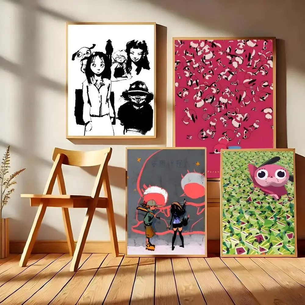 Anime P-Paranoia Agent Poster Matte Self-Adhesive Wall Art Print Living Room Bedroom Home Decor