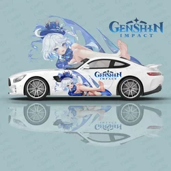 Furina Genshin Impact Car Decal Flower Vinyl Car Stickers Car Side Graphics Decals, Universal Size, Large Vehicle Graphics