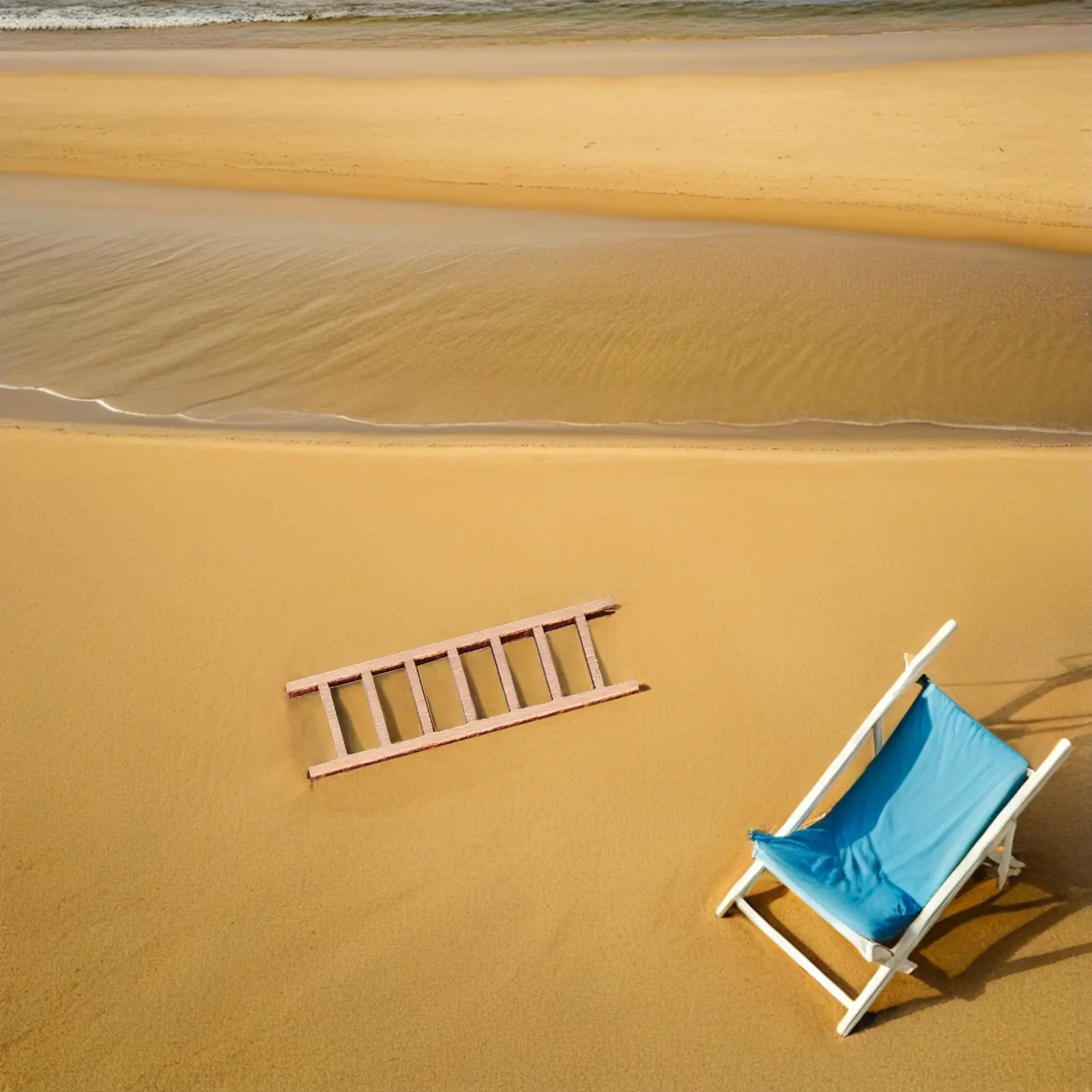 

Набор из 8 миниатюрных деревянных лестниц для декора, украшения для кукольного домика, аксессуары для мебели, модель для микроландшафта и сада