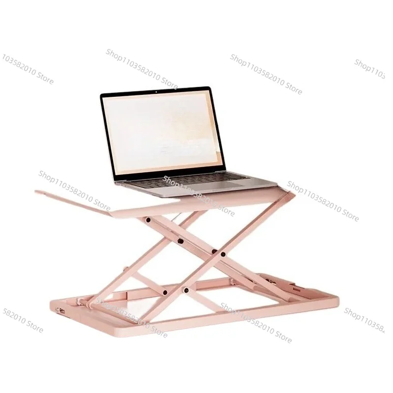 Lifting table Standing workbench Computer lifting bracket Desk folding notebook heightening rack