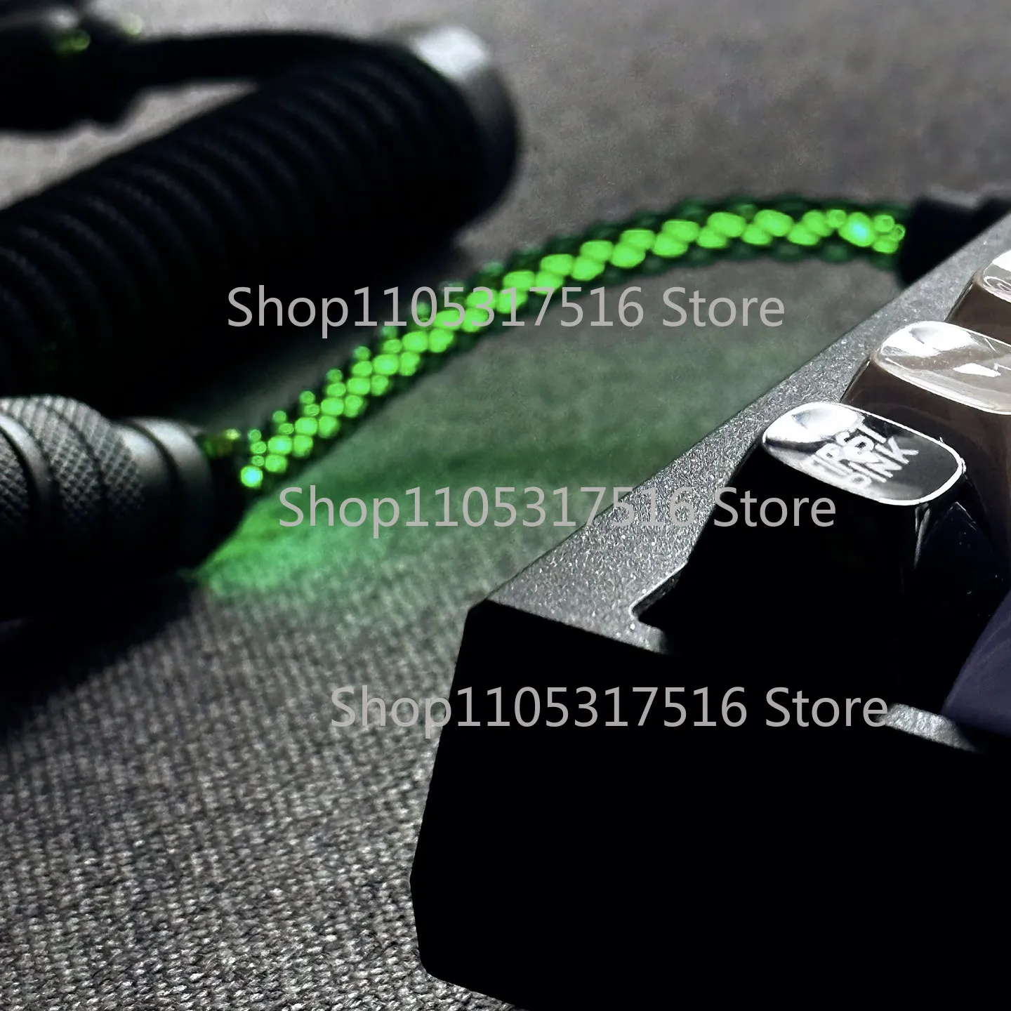 Three-section LED audio cable for mechanical keyboard supports magnetic key switches For UNKNOWN ERROR Z61