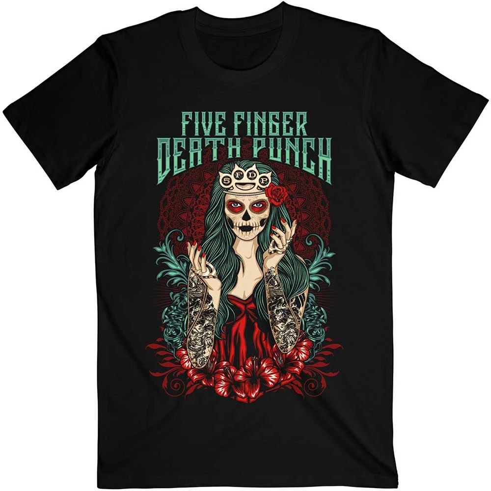 War Soldier Five Finger Death Punch Band T-Shirt Baumwolle Grafik-T-Shirt Herren Damen Sommer Streetwear – Detail 7