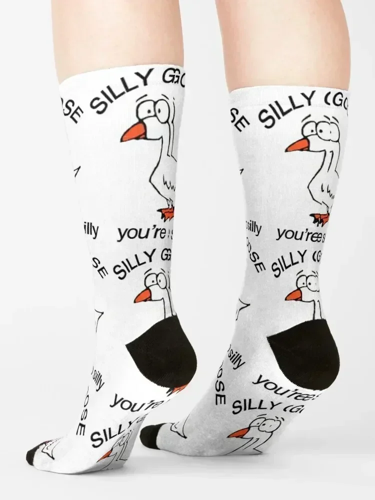 silly goose you're so silly Socks warm winter summer golf cycling Socks Girl Men's
