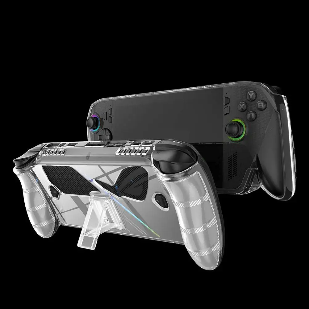 لـ ROG Xbox Ally X غطاء حماية محمول مضاد للسقوط من مادة TPU حافظة شفافة غطاء كامل ملحقات مقاومة للصدمات