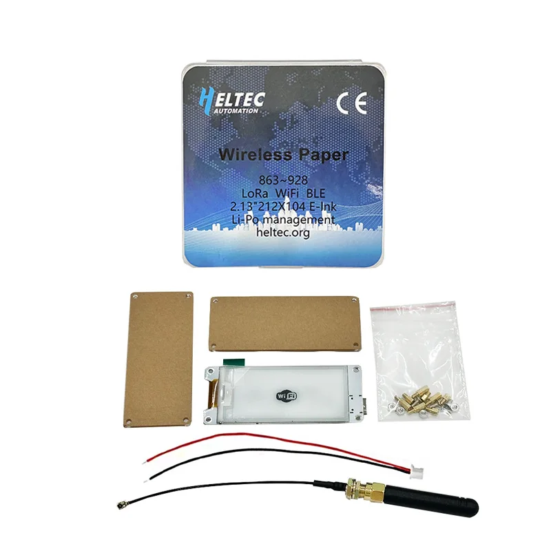 ورق Heltec اللاسلكي 863 ~ 928 LoRa WiFi BLE 2.13 "212X104 إدارة Li-Po بالحبر الإلكتروني SX1262 ESP32-S3FN8 #2