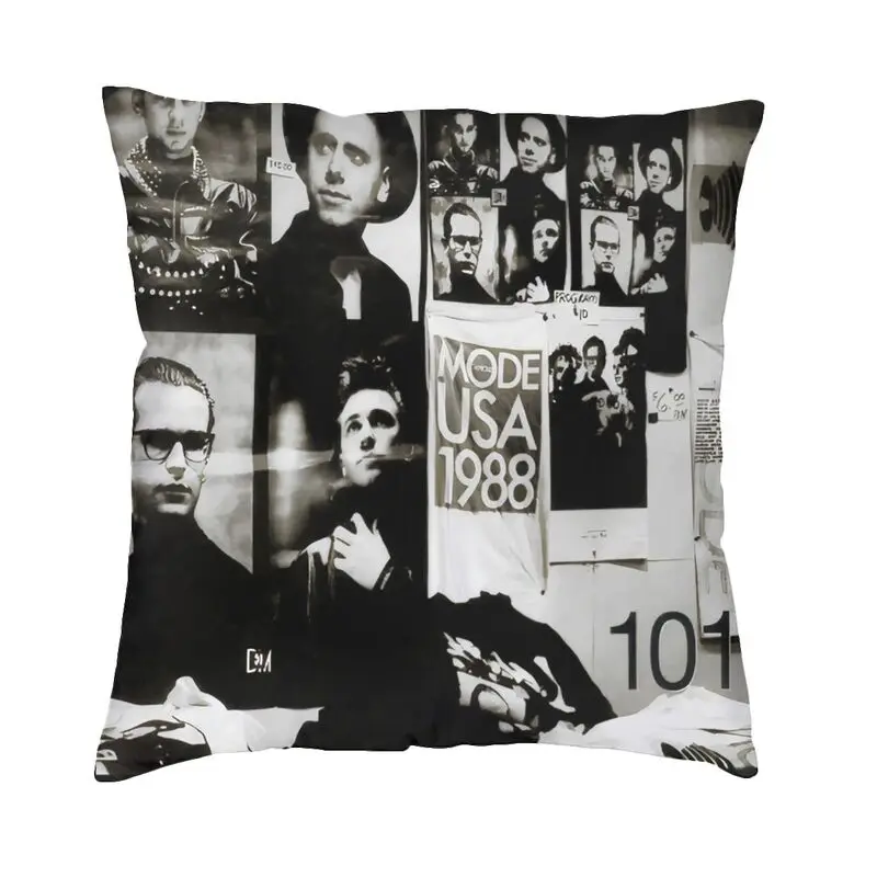 Heavy Metal Rock Band Depeche Cool Mode Cushion Cover Velvet Modern Pillows Case Decor Home