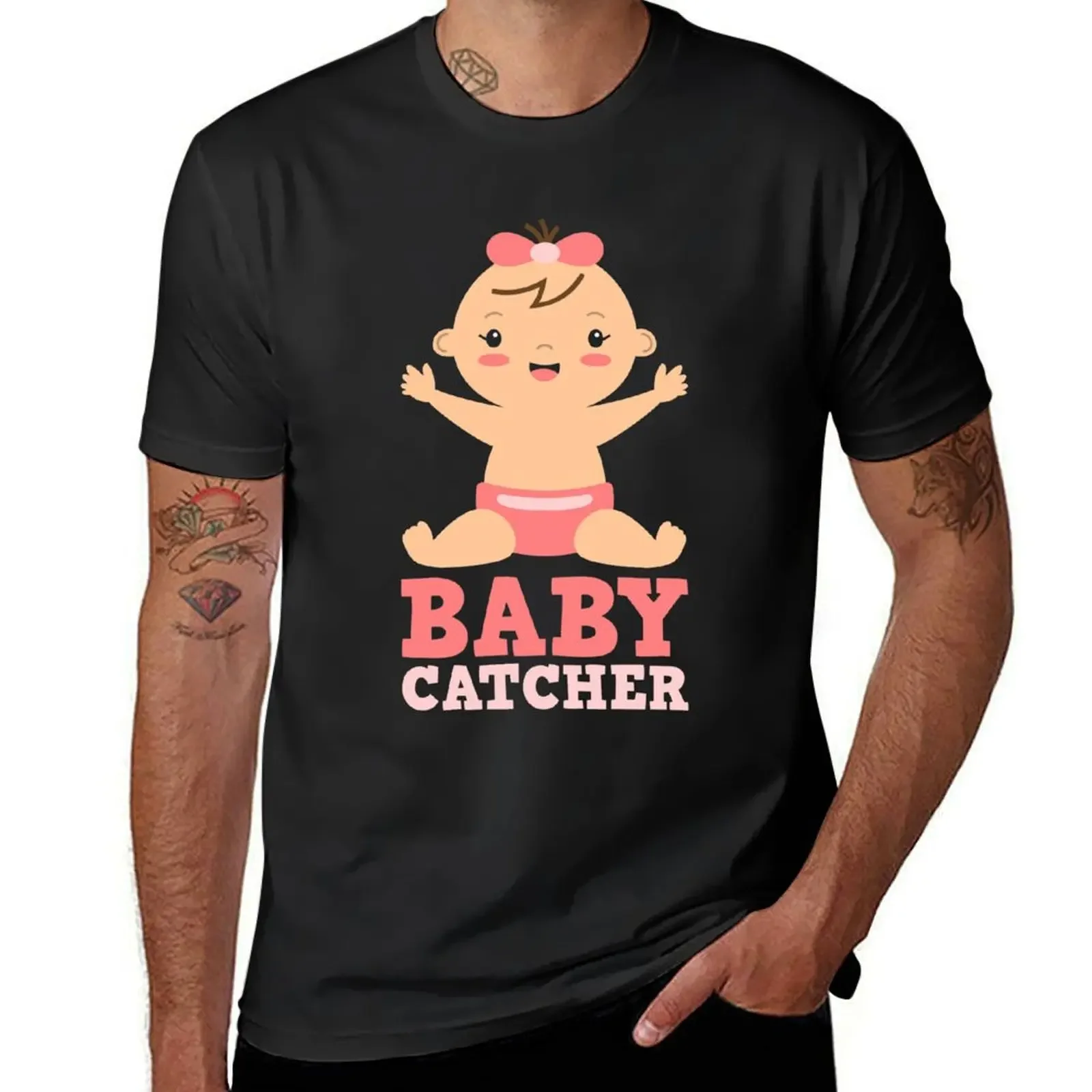 Sweet Midwife Doula Baby Catcher Design T-Shirt shirts graphic customs anime shirts men