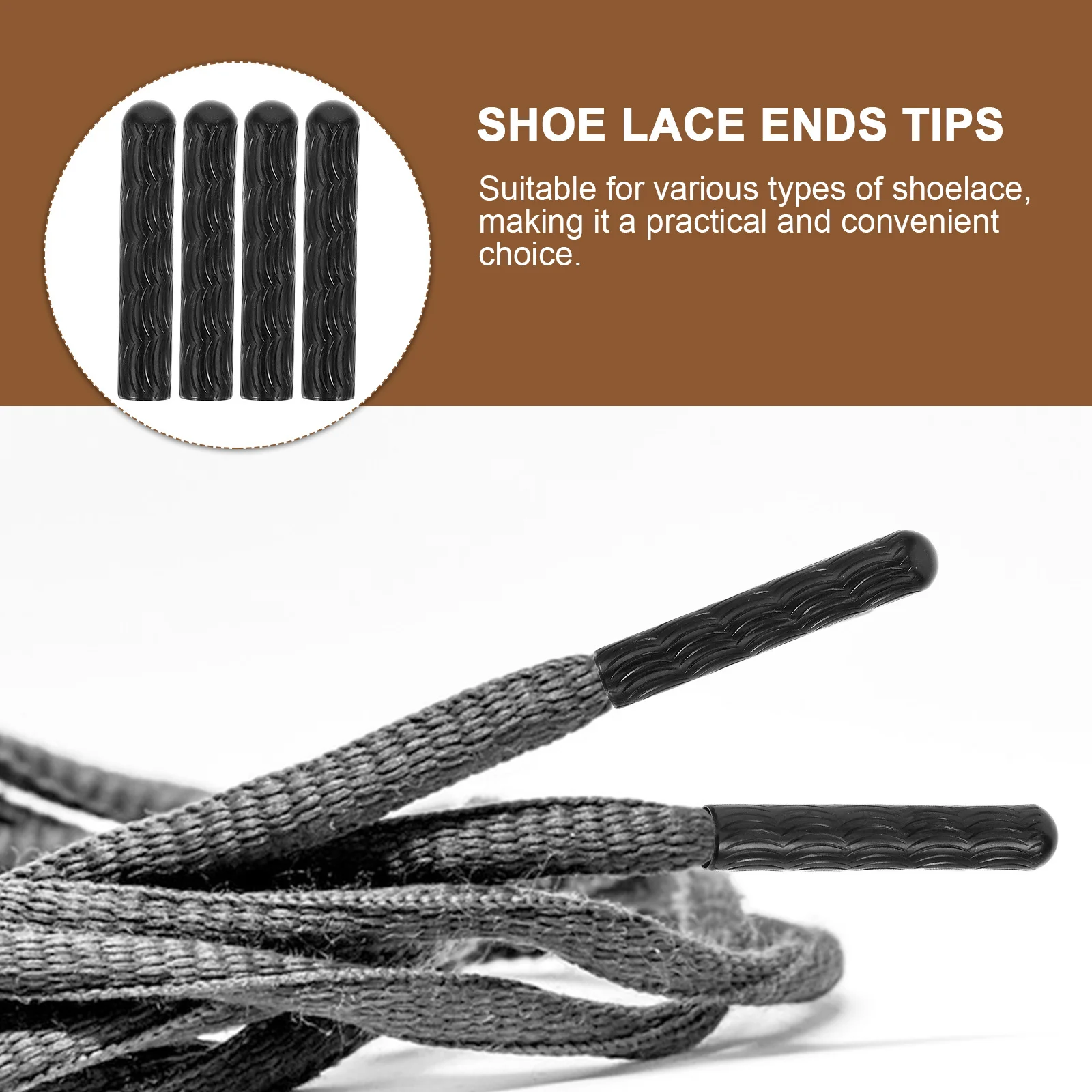 

4Pcs Metal Shoelace Tips Durable and Fashionable for Multiple Applications for Shoelaces Shoe Lace Ends Tips
