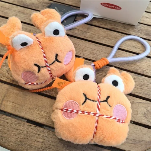 

Cute Hairy Crab Cotton Doll Funny Clumsy Crab Plush Keychain Travel Bag Charm Gift for Girlfriend Friends