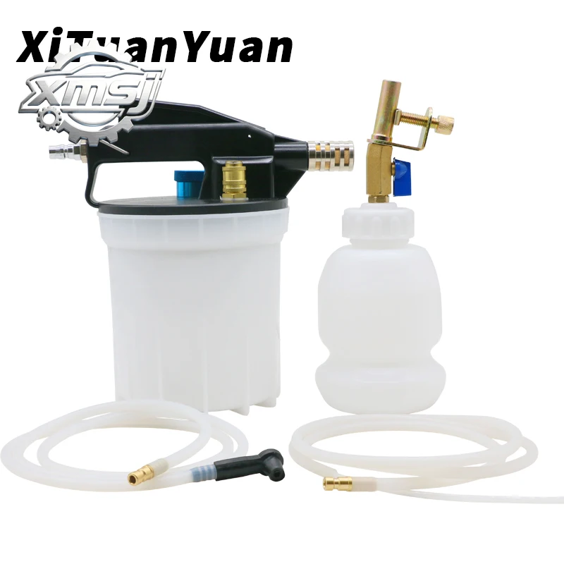 Extractor  líquido  frenos neumático y botella rellenada automática, Kit  herramientas  purga  frenos neumática, aceit
