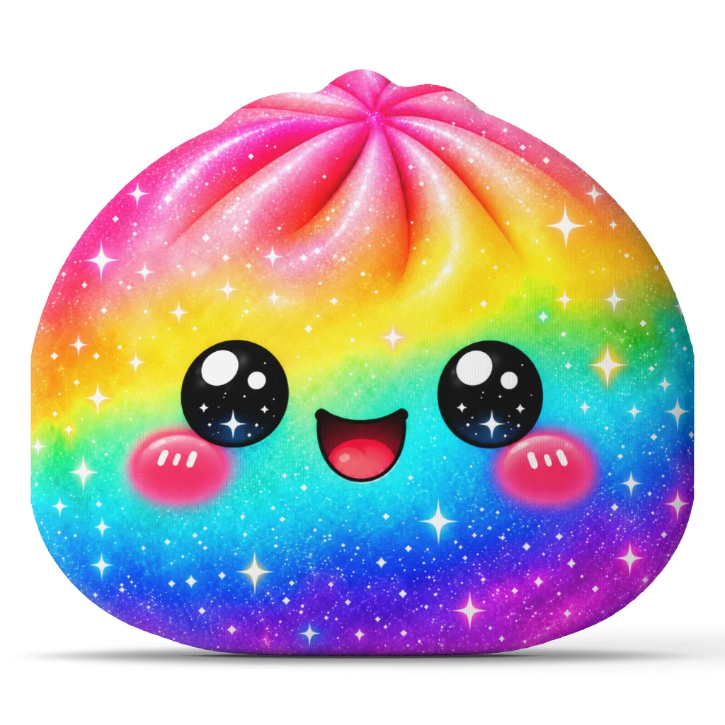 bao bun rainbow galaxy Shaped Pillow Cushion Irregular Stuffed Throw Pillow for Sofa Home Decoration Gift