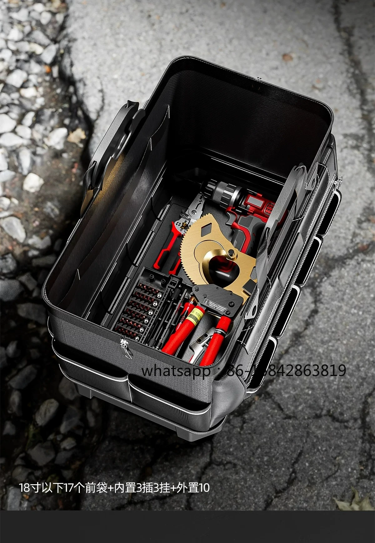 Strong and Durable, Special Storage Bag for Electricians, Canvas Thickened and Wear-resistant, Installation Master Tool Bag.