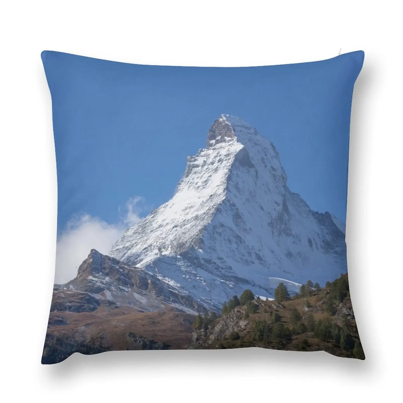 

Matterhorn, Zermatt, Valais, Switzerland Throw Pillow Pillow Cases bed pillows pillows decor home Christmas Pillowcase pillow